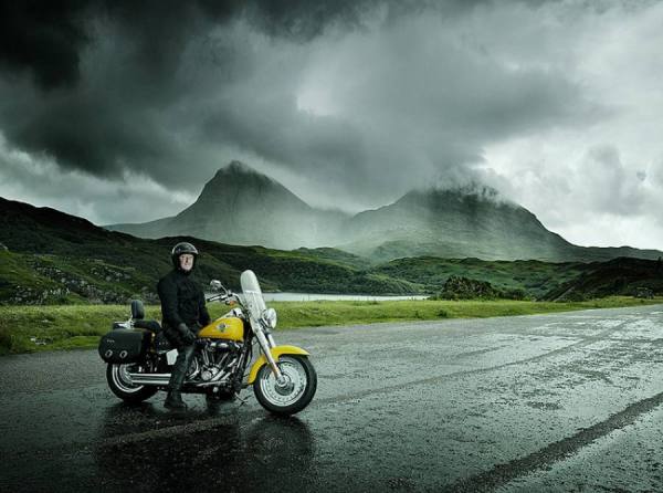 Photograph Craig Easton Harley Davidson Scotland on One Eyeland